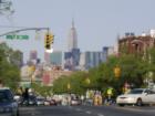 This is a View of the Manhattan from 82nd St. and Northern Blvd. 