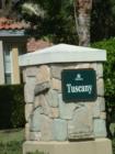 One really needs to look for the marker that deliniates where Tuscany really starts in Abacoa. Here is one of the markers on Frederick Small and Parkside. Do not mistake that a small marker makes a small community!