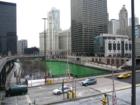 Chicago River dyed green for St. Patrick's Day