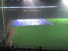 Rain delay at Turner Field the night the Brave's won their 14th Division Title.