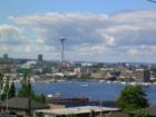The Space Needle and Downtown Seattle beyond Lake Union as seen from North Capitol Hill