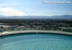 Newport Lofts rooftop pool looking towards Red Rock mountains. October 2007.