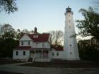 The North Point Light House, located at Lake Park in Milwaukee, WI.