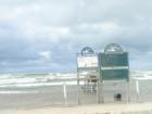 a view from the walkway @ Michigan City Beach