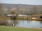 Franklin Park in Purcellville, Virginia.  County public park with lake for fishing.  