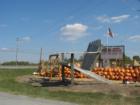 Road side produce in Berryville, Virginia, Clarke County.  The Big Chair is the trademark.