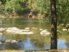 The Shenandoah River in Berryville, Virginia.  Parking and a boat ramp are right under the bridge on Route 7.  