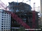 Cosmopolitan Resort Spa Tower (front) and the Vdara Condo Hotel (rear). October 2007