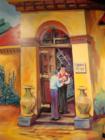 Wall paintings in Chan's Wine and Cheese Restaurant, across from Destin Commons.  Painted by Bud Jennings.
