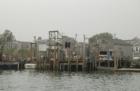 Chatham Harbor on a foggy morning