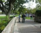 Covered Bridge Park entrance and parking