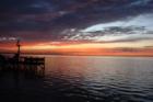 Sunset over Choctawhatchee Bay from Santa Rosa Beach, Florida, October 2007