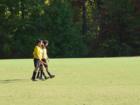 The refs take the field for this early morning soccer game at Seefeldt fields located by the Chinn Aquatic center Pwsi soccer teams play here on the weekends