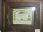A share Of Pacific Railroad Stock found in a local Julian shop. 