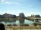 Southernly shot of Hayden Ferry (in foreground) from the freeway, Tempe, AZ