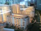 Scale model of Hayden Ferry Condominiums, Tempe, AZ, from the north east corner of the property.