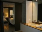 Bathroom of original two bedroom sales model at Palmaire Condominiums, Phoenix