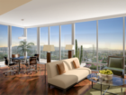 Computer rendering of living area of Centerpoint Condominium, Tempe