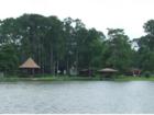 Looking back from the water.