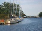 Sail Boats waiting over night -- they are going to Key West to Party!