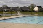 Pool with a view of the lakes in the Country Lakes subdivision in Spring TX