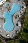 Daytona Beach Shores. Oceans Grand. The Pool. View from the 21st floor
