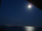 The moon across Choctawhatchee Bay