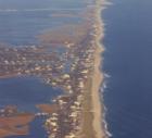 Dune Road from Southwest Airways flight over Quogue, New York  