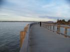 Boardwalk on Bellingham Bay at Boulevard Park. Photo taken by Ryan Martin