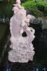 Beautiful statue in the courtyard at Hilton Hotel, Waikiki, Honolulu