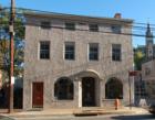 Old stucco building on Main Street
