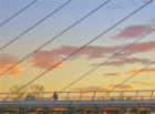 Bridge Span at Sunset--David Gendron