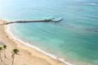 Waikiki Beach (?) From the 12th Floor of the Hilton Hotel in Honolulu, by an impressed visiting Florida Real Estate Agent  