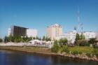Downtown Fairbanks as seen from the Chena River