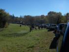 Parking around the 128-38 rotary for the Halloween parade in Woburn