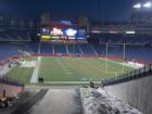 Inside the football stadium
