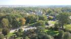 A view of Washington looking south from the top of the National Cathedral