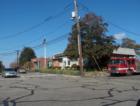 Looking north on Center St from the Fire Station