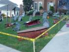 halloween in Bel Air -- Belair, Maryland Homeowners go all out for the holiday.