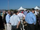 The crowd at the ground breaking for the new airport