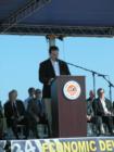 Jimmy Patronis speaking at the ground breaking for the new airport