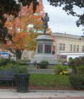 Statue at the rotary at the town center