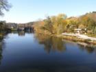 View of Leslie E Tassell Park from the Bridge over Thornapple River at Cascade, MI