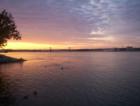 The I-74 Bridge at Sunset: From Moline's Butterworth Parkway!