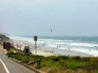 Coast highway along the beach bluffs