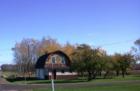 Picturesque barn and orchard near Benoit, Wisconsin