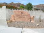 This is the new sign at the entrance of Lake Mountain Estates. This is the only age restricted community in Boulder City.