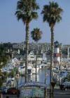 Lighthouse and marina area