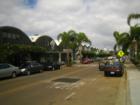 S. Cedros shopping area with vintage quanset huts