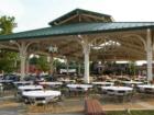 In the summer this Pavillion is used for social gatherings and in the winter primarily for ice skating.